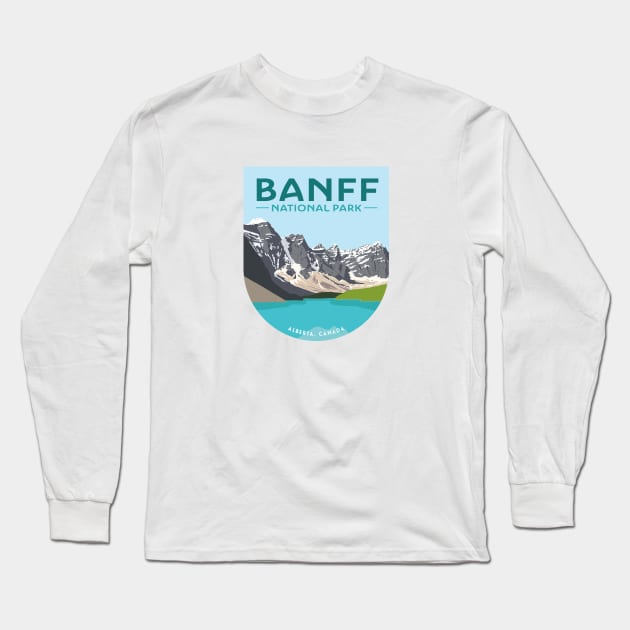 Banff National Park Long Sleeve T-Shirt by smalltownnc